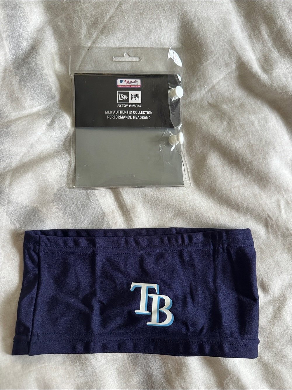 New Era Tampa Bay Rays MLB Authentic Skull Cap Headband One Size New W Tags Navy